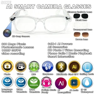 Smart glasses camera ai Voice control for Meeting recording - Picture 1 of 23