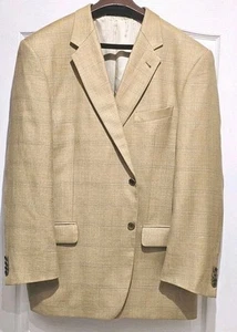 JOSEPH ABBOUD BLACK LABEL - Gold Wolle/Seide/Leinen, Herren 3B Sommer Sport Mantel - (46.R) - Bild 1 von 7
