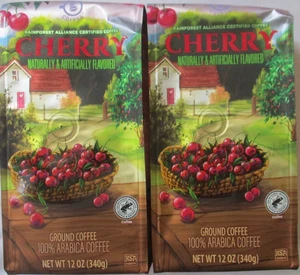 2 BAGS BARISSIMO CHERRY FLAVORED GROUND COFFEE 12-OZ BAG - Picture 1 of 5