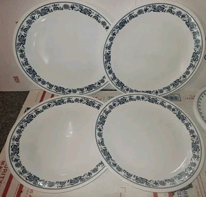 4 Vtg Corelle Old Town Blue Onion 10 1/4" Dinner Plate Corning Classic - Picture 1 of 1