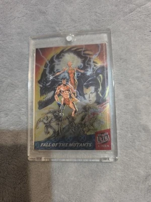 1994 Fleer Ultra X-Men Silver X-Overs  Fall Of The Mutants #2 of 6 Miscut Error - Image 1 of 4
