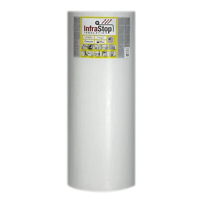 InfraStop™ 48" x 125' Single Bubble White Reflective Foil Insulation
