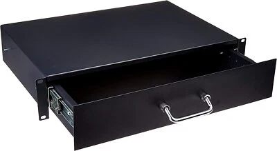 CNAweb 19 Inch Rack Mount 2U Drawer for IT Network Server Data Cabinet - Image 1 of 4