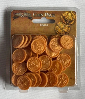 Rum & Bones Second Tide 50 Plastic Pirate COIN PACK New - Image 1 of 2