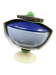 Kate Spade x Target Stoneware CANDY DISH Cobalt Blue•Light Blue•White•Green NEW - Picture 1 of 11