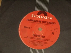 LEVEL 42 *OZ 7" 45 ' RUNNING IN THE FAMILY ' 1987 VGC+ - Picture 1 of 2