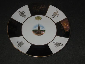 Alboth & Kaiser Bayern Kirche Freiburg-Brsg. Monster Purple Gold Plate #DH27 - Bild 1 von 1