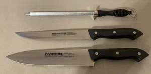 Set Of 2 Koch Messer & Schinken Messer Knives With Sharpening Steel - Picture 1 of 4