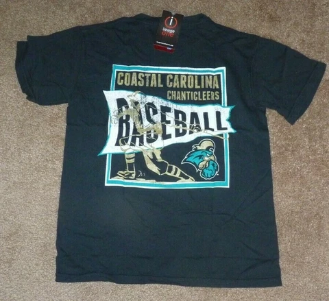NEW NCAA Coastal Carolina Chanticleers Baseball T Shirt Men S Small NEW NWT Cover