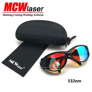 Laser Safty Protective Goggles Glasses 532nm Green Laser Inner Carving Beauty CE - Picture 1 of 8