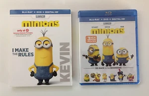 Minions (Blu-ray+DVD+Digital Target Exclusive, 2015) New w/ Kevin Slipcover - Picture 1 of 2