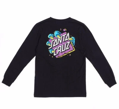 SANTA CRUZ Beast Dot Dark Black Youth Teen Long Sleeve Shirt Tee Size 14 BNWT - image 1 of 4