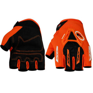Mens Half Finger Cycling Gloves Shockproof MTB Mountain Bike Fingerless Gloves