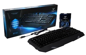 AULA SI-862 RGB LED Backlit Mechanical Gaming Keyboard Anti Ghosting Wired Black - Picture 1 of 7