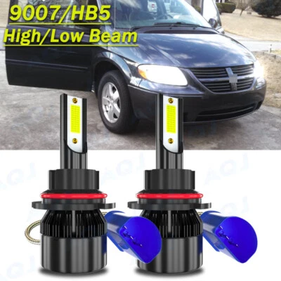 For 2001-2007 Dodge Caravan Chrysler Town & Country LED Headlights Hi/Low Bulbs - Image 1 of 4