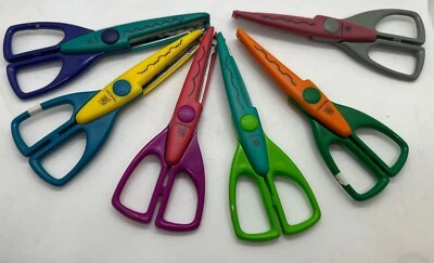 Provo Craft Decorative Edge Cutting Scissors Lot of 6 for Scrapbooking Crafting - Image 1 of 4