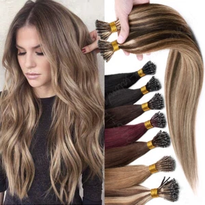 CLEARANCE Nano Ring Russian Real Remy Human Hair Extensions Loop Bead I Tip 200g - Picture 1 of 36
