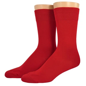 rote Anzugsocken gasiert mercerisierte Baumwolle Heren Business Socken - Bild 1 von 8