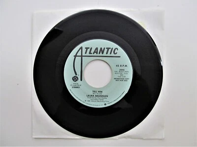 Laura Branigan Tell Him 7" 45 RPM Single Mono Promo Atlantic Rare Vinyl Record - Image 1 of 3