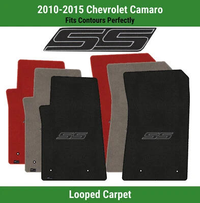 Lloyd Classic Loop Front Carpet Mats for '10-15 Chevrolet Camaro w/SS Black Logo - Image 1 of 4