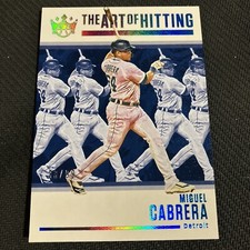 2021 Panini Diamond Kings The Art of Hitting Blue 33/99 Miguel Cabrera #AOH-7