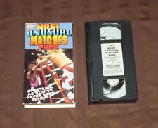 WWF MOST UNUSUAL MATCHES EVER (VHS) WWE WCW NON RENTAL BRET HART SHAWN MICHAELS