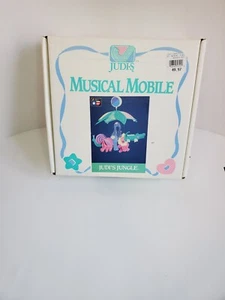 Vintage Judi s Musical Mobile Used In Box. Tested. Jungle Elephant Lion Animals - Picture 1 of 10