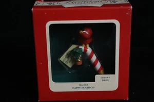 Carlton Cards 1991 Vintage Ornament: Teacher Red Bird - Picture 1 of 3