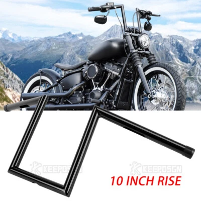 Manillar de motocicleta de 10"" de elevación barras Z para Honda Shadow VT 750 1100 Bobber Bobber Foto 1 de 4