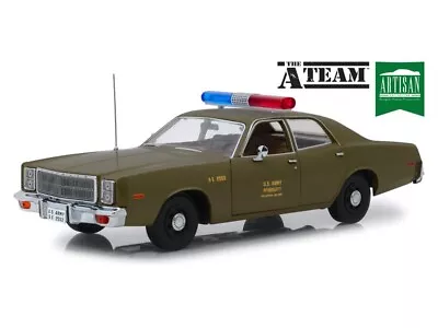 1977 Plymouth Fury U.S. Army Police "The A-Team" 1:18 Scale - Greenlight 19053 - Image 1 of 4