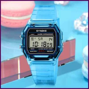 SYNOKE Reloj Digital Estudiante Unisex Reloj Deportivo Multifunción Deportes Impermeable - Imagen 1 de 21