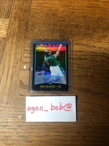 2001 Bowman Chrome Baseball Autogramm Tony Blanco 438 2nd toughest auto im set - Bild 1 von 5