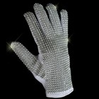 DanceMichael Classic Silver Handmade BJ Shining Glove Imitate Impersonator
