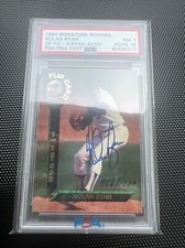 Nolan Ryan Signed 1994 Signature Rookies Flip Trading Card PSA/DNA Auto Psa 7