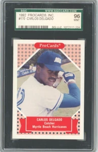 1992 ProCards Inc. #170 Carlos Delgado (Pre-RC) Myrtle Beach Hurricanes-BlueJays - Picture 1 of 2