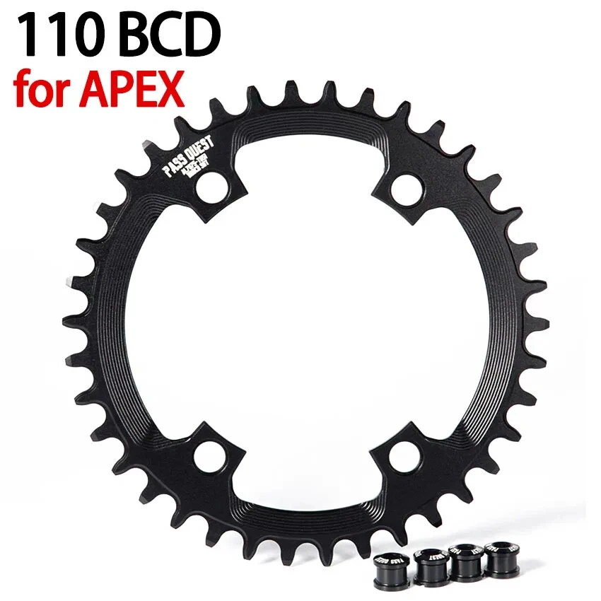 110BCD Chainring for Road Bike Chainrings 36-52T Narrow Wide Tooth Chainwheel - Image 1 of 4