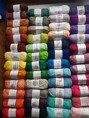 Carina Baumwolle Garn 50 g mercerisiert GB Häkeln Stricken Amigurumi - Bild 1 von 2