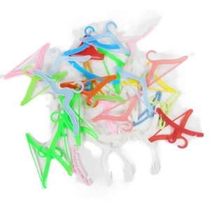 Vtg Fashion Doll Barbie Clone Clothes Hangers 1/6 Scale Assorted Colors 1/6 - Picture 1 of 5