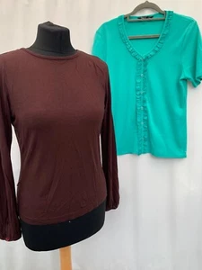 X2 T-Shirts Tigi Racing green size 12 brown green polyester blend womens - Picture 1 of 10