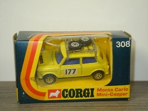 Mini Cooper Monte Carlo - Blue Interior - Corgi Toys 308 England in Box *53541 - Bild 1 von 9