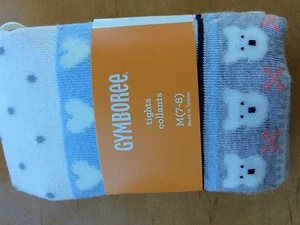 NWT Gymboree girls tights Bear Tights Snowflake Fun 12-24M - Picture 1 of 1