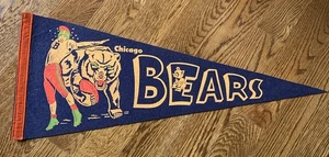 Vintage Chicago Bears Wimpel 50er Jahre Wrigley Field Papa Bear Hallas - Bild 1 von 5