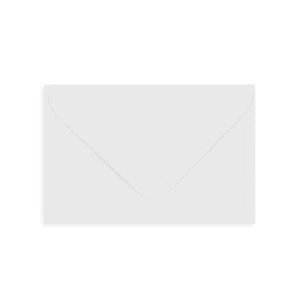 65 x 94 Pure White Business Card Envelope | Gummed | 120gsm V-Flap Envelope - Picture 1 of 2