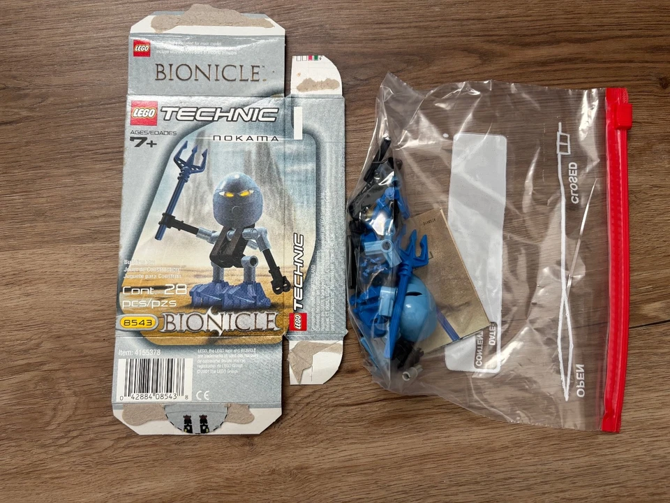 LEGO BIONICLE: Nokama (8543) в комплекте с руководством и коробкой (без резинок) - Изображение 1 из 1