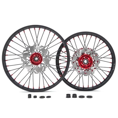 Juego de ruedas mecanizadas CNC para Honda 21"+19" CRF250R CRF450R CR125R CR250R CRF250X Foto 1 de 4