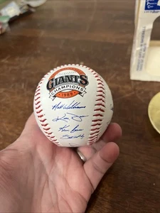 California Fresh Eggs Baseball SF Giants signiert Baseball 1989 National League - Bild 1 von 7