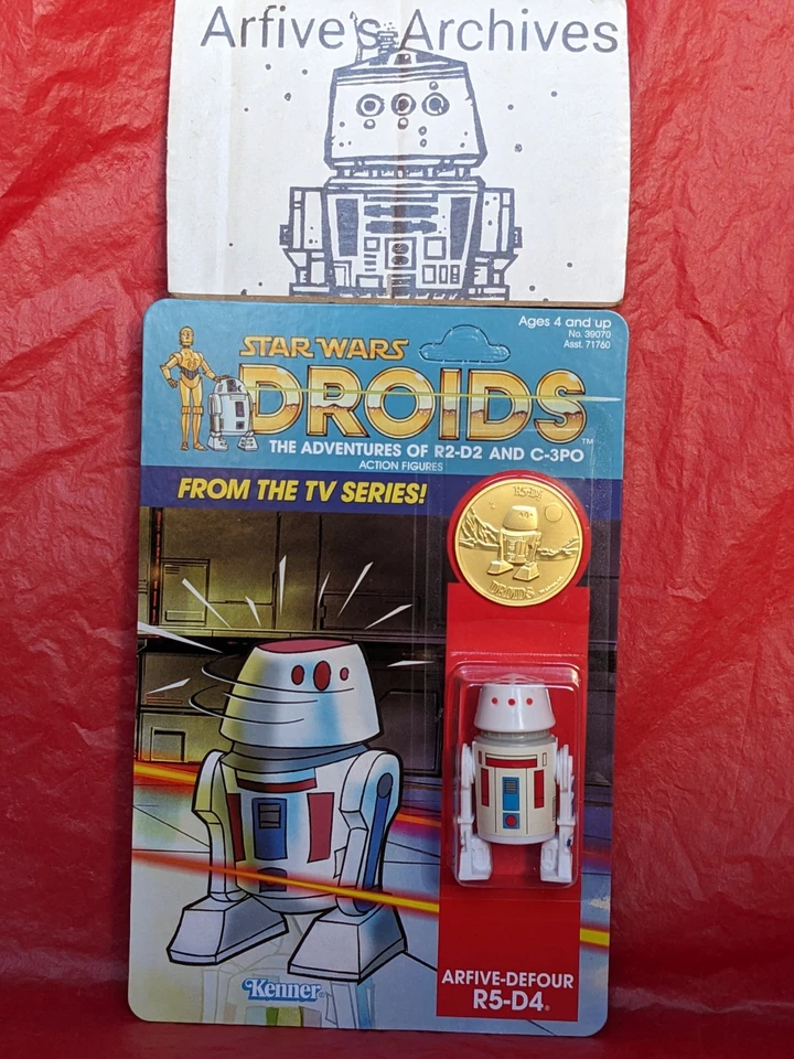 🔴⚪ Vintage Style Star Wars R5D4 Droids Stan Solo ⚪🔴 - Image 1 of 4