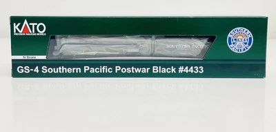 Kato N Southern Pacific Postwar Black GS-4 Steam Locomotive #4433 DC 126-0308 - Image 1 of 4