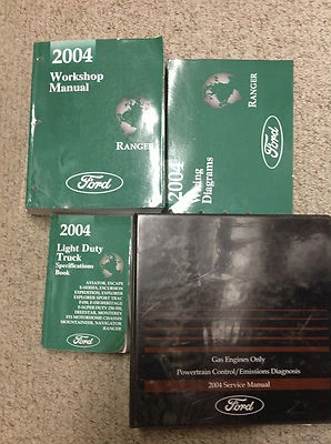 2004 Ford RANGER TRUCK Service Shop Repair Manual Set W PCED EWD & SPECS HUGE  - Image 1 of 4