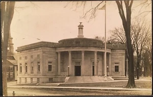 Real Photo Postcard RPPC ~ Waterville ME ~ Post Office Building - Picture 1 of 2